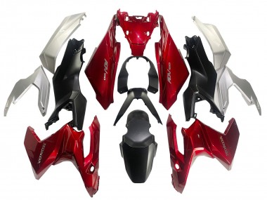 Shop 2022-2024 Honda ADV160 Motorcycle Fairings - Silver Red Matte Black