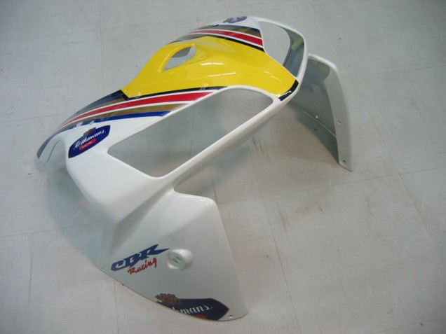 2005-2006 Honda CBR600RR Motorcycle Fairings - Blue White Yellow Rothmans