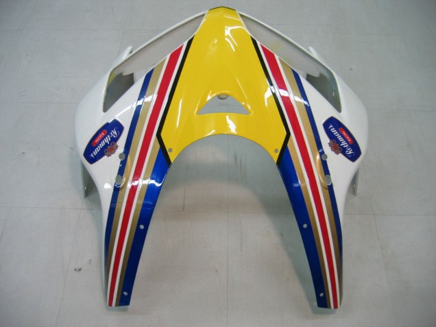 2005-2006 Honda CBR600RR Motorcycle Fairings - Blue White Yellow Rothmans