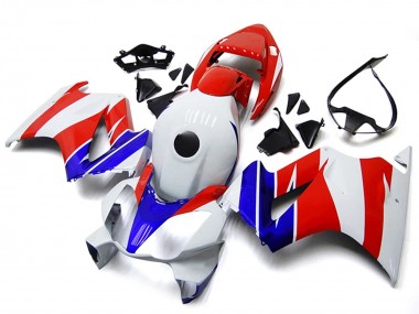 Shop 2002-2013 Honda VFR800 Motorcycle Fairings - White Red Blue No Decal