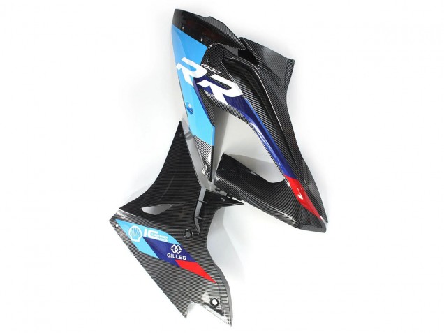 2015-2016 BMW S1000RR Motorcycle Fairings - Blue Red Carbon Fiber