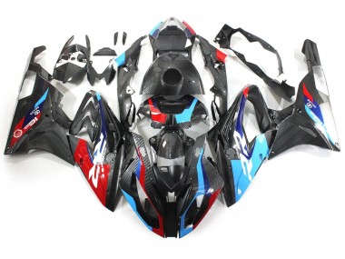 Shop 2015-2016 BMW S1000RR Motorcycle Fairings - Blue Red Carbon Fiber