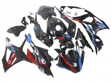 Shop 2023-2024 BMW S1000RR Motorcycle Fairings - Blue Red Carbon Fiber