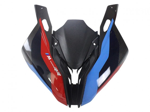2023-2024 BMW S1000RR Motorcycle Fairings - Blue Red Carbon Fiber
