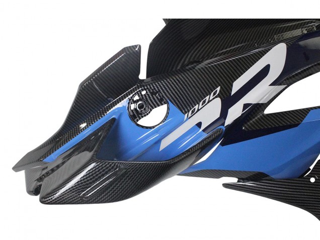 2023-2024 BMW S1000RR Motorcycle Fairings - Blue Red Carbon Fiber