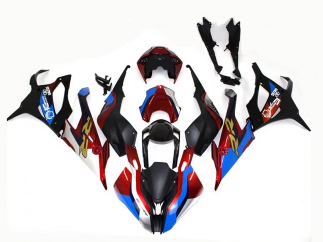 2019-2022 BMW S1000RR Motorcycle Fairings - Black Blue Red Gold