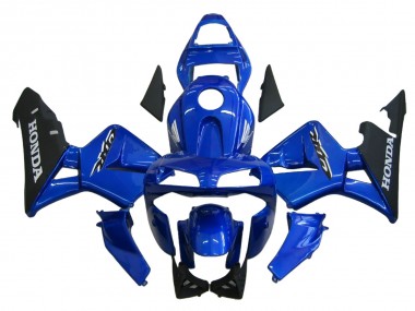 Shop 2003-2004 Honda CBR600RR Motorcycle Fairing - Blue Matte Black