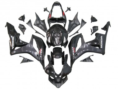 Shop 2007-2008 Honda CBR600RR Motorcycle Fairings - Grey Glossy Black with Decals