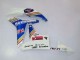 2007-2008 Honda CBR600RR Motorcycle Fairings - White Blue Yellow Rothmans