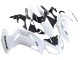 2012-2016 Kawasaki EX650 Motorcycle Fairings - White Black