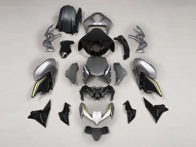 2020-2024 Kawasaki Z900 Motorcycle Fairings - Grey Black