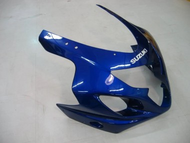 Shop 2004-2005 Suzuki GSXR 600/750 Motorcycle Fairings - Blue Grey Glossy Black