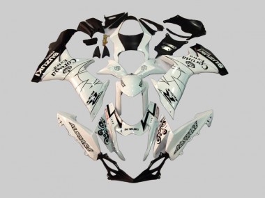 Shop 2011-2024 Suzuki GSXR 600/750 Motorcycle Fairings - White Black Alstare Corona Extra Motul