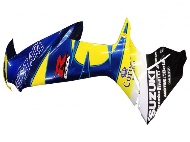 2011-2024 Suzuki GSXR 600/750 Motorcycle Fairings - Yellow Blue White Black Corona Extra Alstare