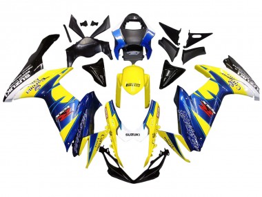 Shop 2011-2024 Suzuki GSXR 600/750 Motorcycle Fairings - Yellow Blue White Black Corona Extra Alstare