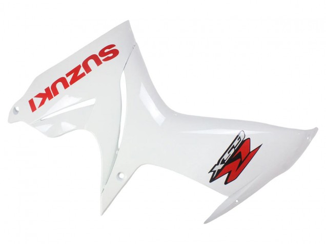 2011-2024 Suzuki GSXR 600/750 Motorcycle Fairings - White Glossy Black Red Decal