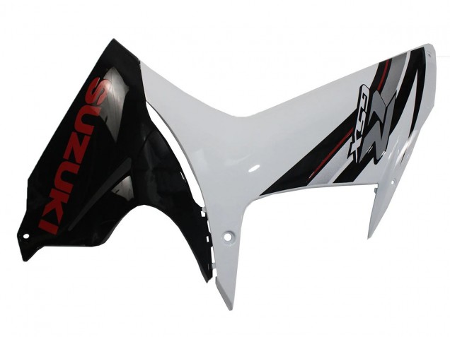 2011-2024 Suzuki GSXR 600/750 Motorcycle Fairings - White Glossy Black