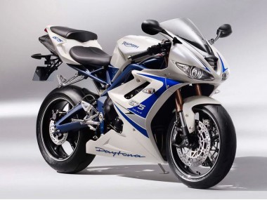 Shop 2006-2008 Triumph Daytona 675 Motorcycle Fairings - Silver White Blue