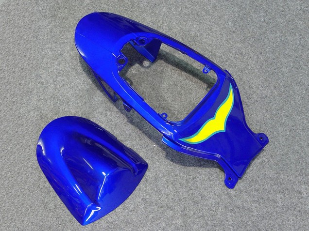 2006-2007 Suzuki GSXR 600/750 Motorcycle Fairings - White Blue Yellow Corona Alstare