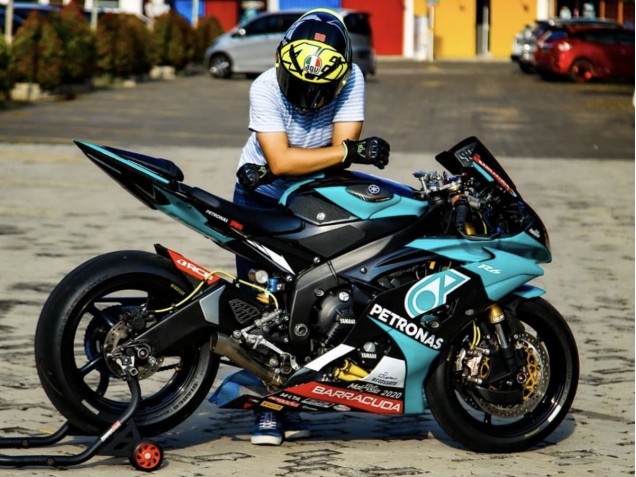 2008-2016 Yamaha YZF R6 Motorcycle Fairings - Light Green White Black Petronas