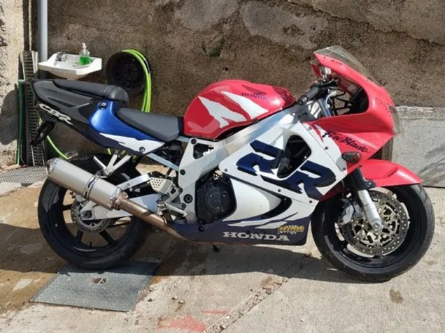 1998-1999 Honda CBR900RR 919 Motorcycle Fairing Kits - White Red Blue