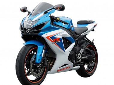 Shop 2006-2007 Suzuki GSXR 600 Motorcycle Fairings - White Blue Red