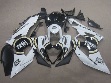 Shop 2005-2006 Suzuki GSXR 1000 Motorcycle Fairings - White Black Lucky Strike Motul