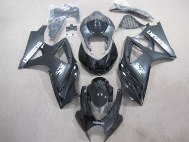 Shop 2007-2008 Suzuki GSXR 1000 Bike Fairings - Glossy Black Matte Black