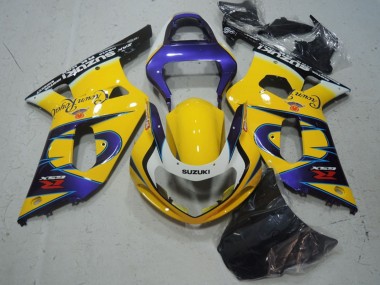 Shop 2001-2003 Suzuki GSXR 600 Motorcycle Fairings - Yellow Purple Black