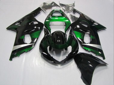 Shop 2001-2003 Suzuki GSXR 600 Motorcycle Fairings - Glossy Black Green