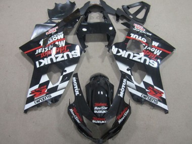 Shop 2004-2005 Suzuki GSXR 600 Motorcycle Fairings - Glossy Black Red White Telefonica MoviStar