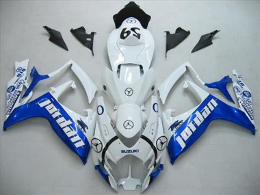 Shop 2006-2007 Suzuki GSXR 600 Motorcycle Fairings - White Blue Jordan 59