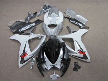 Shop 2006-2007 Suzuki GSXR 600 Motorcycle Fairings - White Silver Glossy Black Red