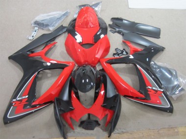 Shop 2006-2007 Suzuki GSXR 600 Motorcycle Fairings - Red Black