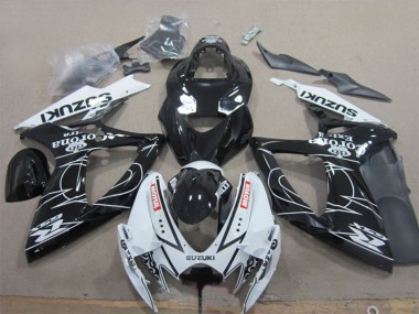 Shop 2006-2007 Suzuki GSXR 600 Motorcycle Fairings - White Black Corona Extra Motul