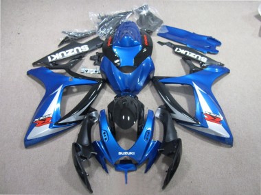 Shop 2006-2007 Suzuki GSXR 600 Motorcycle Fairings - Blue White Glossy Black Red