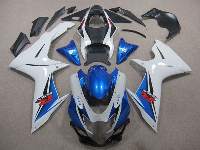 2011-2024 Suzuki GSXR 600 Motorcycle Fairings - White Blue Black Red