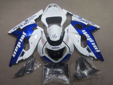 Shop 2001-2003 Suzuki GSXR 750 Motorcycle Fairings - White Blue Motul Jordan