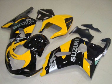 Shop 2001-2003 Suzuki GSXR 750 Motorcycle Fairings - Yellow Black