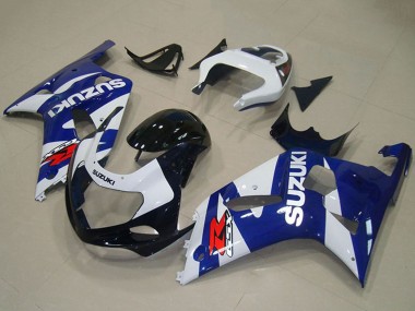 Shop 2001-2003 Suzuki GSXR 750 Motorcycle Fairings - Blue White