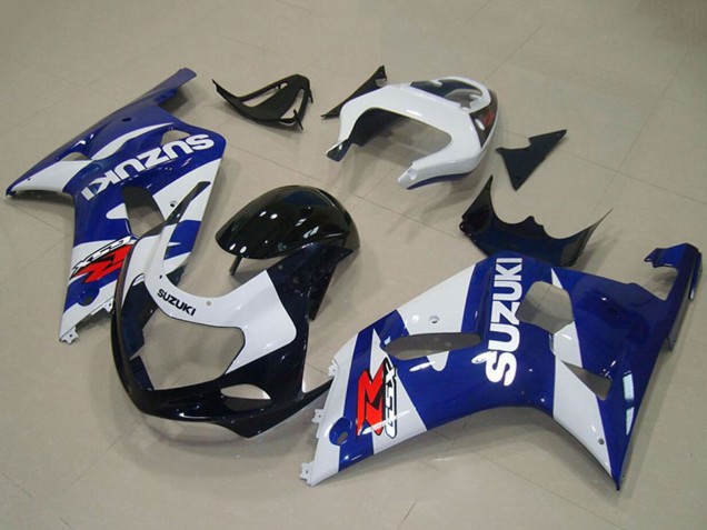 2001-2003 Suzuki GSXR 750 Motorcycle Fairings - Blue White