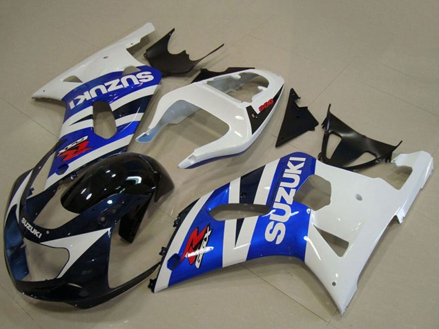 2001-2003 Suzuki GSXR 750 Motorcycle Fairings - White Blue Glossy Black Red