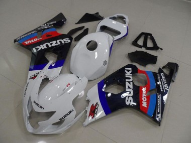 Shop 2004-2005 Suzuki GSXR 750 Motorcycle Fairings - White Blue Red Black Motul