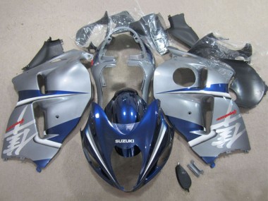 Shop 1996-2007 Suzuki GSXR 1300 Hayabusa Motorcycle Fairings - Silver Blue