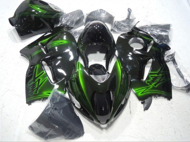 Shop 1996-2007 Suzuki GSXR 1300 Hayabusa Motorcycle Fairings - Glossy Black Green