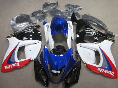 Shop 2008-2020 Suzuki GSXR 1300 Hayabusa Motorcycle Fairings - White Blue Red Makita