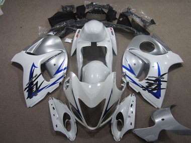 Shop 2008-2020 Suzuki GSXR 1300 Hayabusa Motorcycle Fairing - White Blue