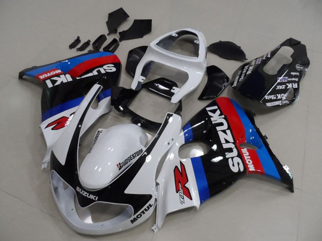 1998-2003 Suzuki TL1000R Motorcycle Fairings - White Red Blue Black Motul