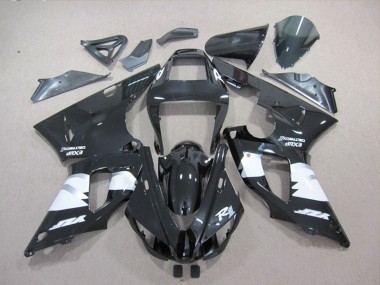 Shop 1998-1999 Yamaha YZF R1 Motorcycle Fairings - Glossy Black White
