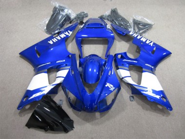 Shop 1998-1999 Yamaha YZF R1 Motorcycle Fairings - Blue White with Decal